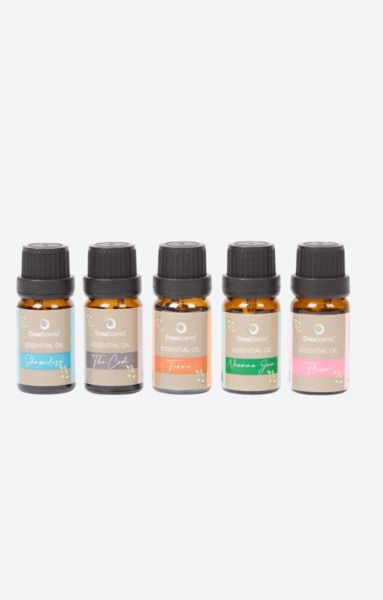 SET DE ACEITES AROMATICOS (5 BOTELLAS DE 10ML)